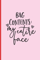 Bag Contents: MY ENTIRE FACE: 6 X 9 LINED NOTEBOOK 120 Pgs Notepad, MAKEUP Journal, Diary, Recipe Book, �TO DO� Daily Notebook, Goals MAKE UP Blog Log. 1692787624 Book Cover