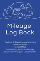Mileage Log Book: IRS-Compliant Tracker for Business, Medical, Charity and Church Miles | Vehicle Expense Log with Odometer and Trip Record for Tax-Deductible Miles 1960427474 Book Cover