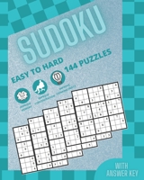 Sudoku: 144 Puzzles easy to hard, Ideal for your commute, to challenge yourself at home, and for addicts of this brainbashing B08GTJ2K46 Book Cover