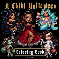 A Chibi Halloween - Coloring Book B0FQPLHHKC Book Cover