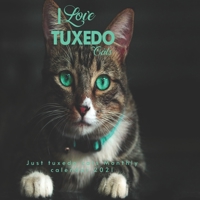 I love Tuxedo Cats, tuxedo cat: just tuxedo cats monthly calender 2021 B08WJY84D7 Book Cover