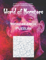 World of Monsters: Wordsearch Puzzles B08HPP151B Book Cover
