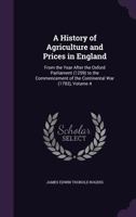 A History Of Agriculture And Prices In England: 1401-1582 1149044284 Book Cover