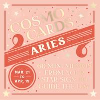 Cosmo Cards: Aries: 60 Mini Memos from Your Star Sign to Guide the Day 1797234536 Book Cover