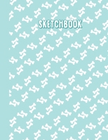 Sketchbook: Cute Blank Notebook for Sketching and Picture Space with Bones for Dog Fans, Unlined Paper Book for Drawing, Journaling and Doodling, Perfect for Creative Kids 167093182X Book Cover