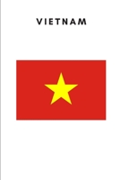 Vietnam: Country Flag A5 Notebook to write in with 120 pages 1675878285 Book Cover