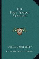 The First Person Singular 1377498808 Book Cover
