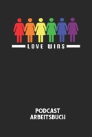 LOVE WINS - Podcast Arbeitsbuch: Arbeitsbuch f�r die Erstellung von Aufnahmen - verliere nie wieder den �berblick �ber deine Projekte! B084Q8Z5DY Book Cover