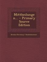 Mittheilungen... 102227869X Book Cover