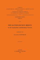 Die Katholischen Briefe in Der Koptischen (Sahidischen) Version: T. 9042905816 Book Cover