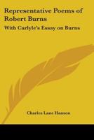 Representative Poems of Robert Burns 3337845363 Book Cover