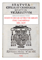 Statuti dei quattro vicariati (Val Lagarina) del 1619 8883343409 Book Cover
