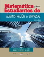 Matematica Para Estudiantes De Administracion De Empresas 1625370733 Book Cover