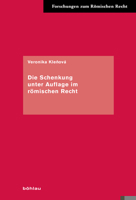 Die Schenkung Unter Auflage Im Romischen Recht 3412527858 Book Cover
