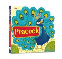 Cutout Animals Board Book: Peacock 9353761115 Book Cover