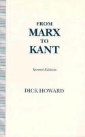 From Marx to Kant 0887060420 Book Cover