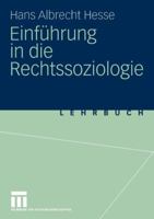 Einfuhrung in Die Rechtssoziologie 3531142607 Book Cover