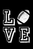 L*VE: Lined A5 Notebook for Rugby Journal 170007041X Book Cover