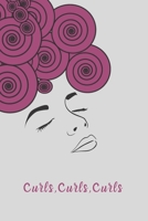 Curls, Curls, Curls: Pink Curls 1708492224 Book Cover