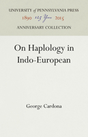 On Haplology in Indo-European 1512821861 Book Cover