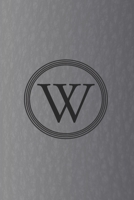 W: Initial Monogram Letter W College Ruled Notebook. Personalized Medium Lined Journal & Diary for Writing & Note Taking for Girls, Boys, Men and Women 1672862779 Book Cover