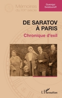 De Saratov à Paris: Chronique d’exil (Mémoires Du Xxe Siècle) (French Edition) 2336483793 Book Cover