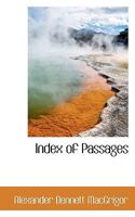 Index of Passages 053064956X Book Cover