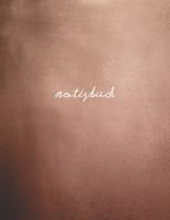 Notizbuch Rosegold (DIN A4): Sch�nes Notizbuch DIN A4 liniert 100 leer Seiten Wei�es Papier Rosegold 1697470734 Book Cover