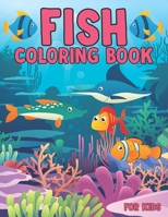 Fish coloring book for kids B09SP9P2TM Book Cover