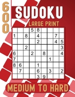Sudoku Large Print for Seniors: 600 Sudoku Puzzles Medium to Hard with solutions to Train your brain. B0CRDJV2KD Book Cover