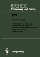 Erhohung Der Fertigungssicherheit Und -Qualitat Beim Hochdruckwasserstrahlen Durch Den Einsatz Von Sensoren 3540584404 Book Cover