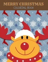 Merry Christmas Coloring Book: Cute Christmas Designs Including Santa, Christmas Trees and More! With 100 Pages interior ! Size is a large 8.5 by 11 B08P6W45Y7 Book Cover