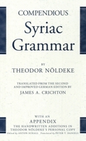 Compendious Syriac Grammar 1575060507 Book Cover