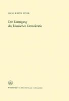 Der Untergang Der Klassischen Demokratie 3663000680 Book Cover