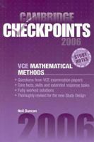 Cambridge Checkpoints VCE Mathematical Methods 2006 0521677157 Book Cover