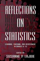 Reflections on Statistics: Learning, Teaching, and Assessment in Grades K-12 080581972X Book Cover