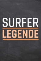 Surfer Legende: Surfer Punktraster Notizbuch, Notizheft oder Schreibheft 110 Seiten B�ro Equipment & Zubeh�r Lustiges Geschenk zu Weihnachten oder Geburtstag 1698945469 Book Cover
