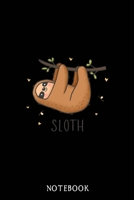 Notebook: Sloth Daily Planner TODO - Beautiful Floral Design Organized Life On Paper - Funny Sloth Accessories - Sloth Gifts for Women, Men and Kids 1677007087 Book Cover