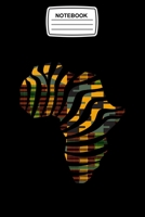 Notebook: Africa Map, Kente Pattern Ghana Style Journal Notebook Blank Lined Ruled 6x9 120 Pages 1661651151 Book Cover