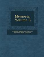 Memoria, Volume 3 1288164262 Book Cover