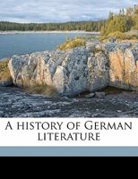History of German Literature 1977522246 Book Cover