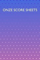 Onze Score Sheets: A pad of scoresheets: Perfect for scorekeeping: Polka dot purple and pink pattern cover 1695558766 Book Cover