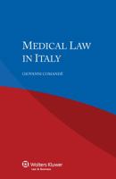 Medical Law in Italy 940352121X Book Cover