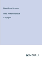 Imre; A Memorandum: in large print 3387300700 Book Cover