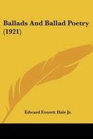 Ballads And Ballad Poetry 1165342138 Book Cover