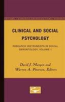 Clinical and Social Psychology: Research Instruments in Social Gerontology, Volume 1 0816668965 Book Cover