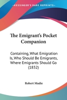 The Emigrants Pocket Companion 0530383632 Book Cover