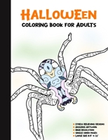 Halloween Coloring Book for Adults: 50 Halloween Illustrations Printed On One Side, Safe For Markers | Fun Craft Activity Gift | Stress Relieving Designs (Spooky House) 1696290392 Book Cover