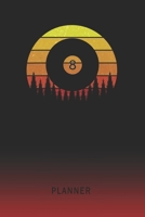 Planner: Pool Billiards 2 Year Weekly Planner 2020 - 2022 Retro Vintage Sunset Cover January 20 - December 21 Planning Organizer Writing Notebook Productive Datebook Calendar Schedule Plan Days, Set G 1704136490 Book Cover