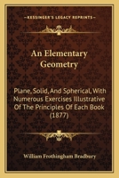 An Elementary Geometry 1436769574 Book Cover